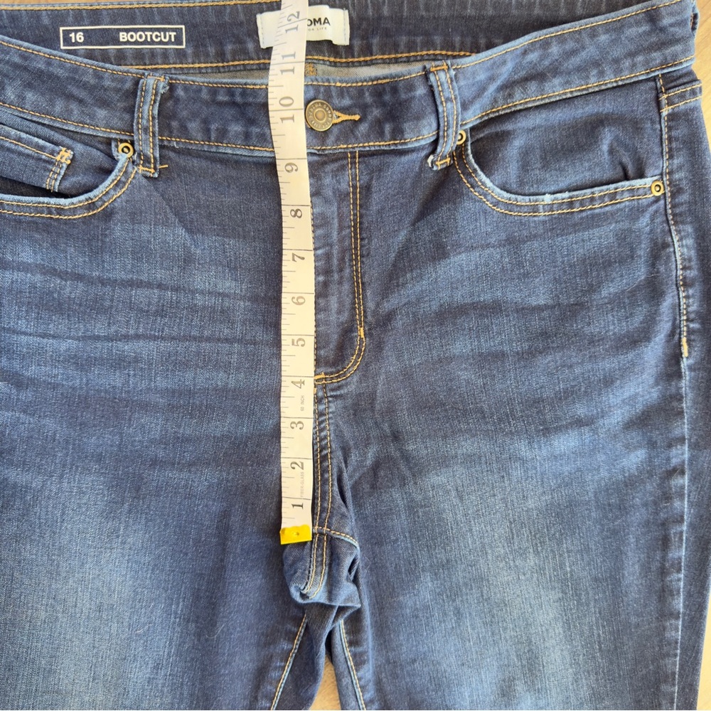 Sonoma dark wash boot cut denim jeans size 16 - Picture 3 of 7